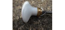 POIGNEE DE PORTE ANCIENNE VINTAGE PORCELAINE QUASI NEUF