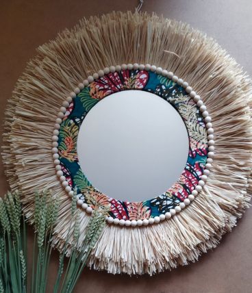 Miroir raphia