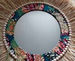 Miroir raphia
