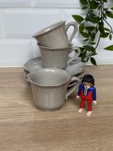 Set de 3 tasses et sous-tasses 
