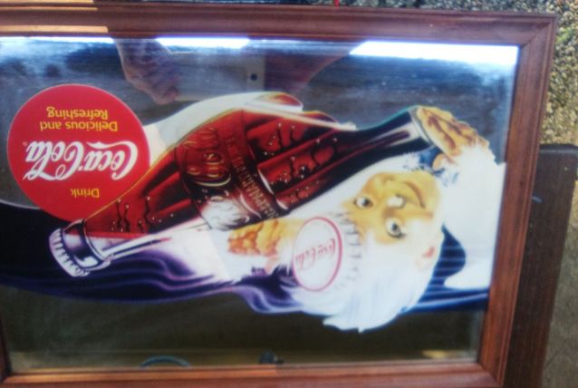 Miroir coca cola 1970