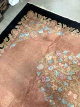 Tapis ancien Chinois Art Deco fait main, 1B949