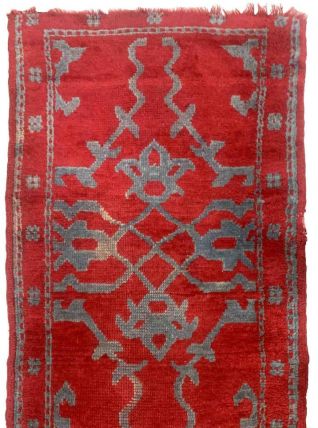 Tapis ancien Turc Oushak fait main, 1B951