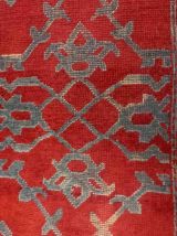 Tapis ancien Turc Oushak fait main, 1B951