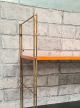 Etagere 1960  string acier 60x17x48 montant  lergere oxidati