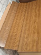 etagere  scandinave  1960 a 70  tablettes formica brun tres 