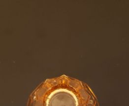 12 petits verres rétro pied étoile en verre rose