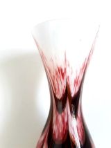 Vase en verre moderne rose 