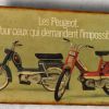 Plaque métal vintage Peugeot 103 et 104