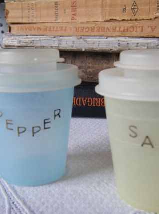 Mignonettes Sel et Poivre Tupperware Vintage 70'S
