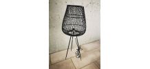 Luminaire bambou tressé