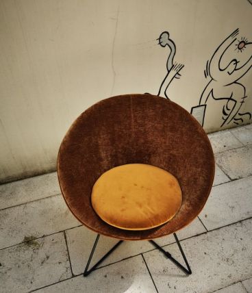 Chaise relax velour 