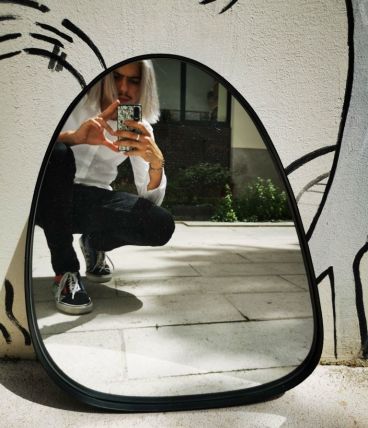 Miroir cadre en metal