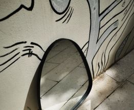Miroir cadre en metal