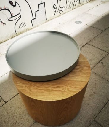 Table avec plateau tournant 