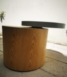 Table avec plateau tournant 