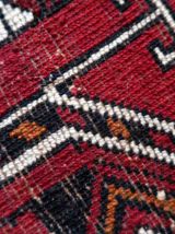 Tapis vintage Turkmène Beshir Torba fait main, 1C948