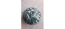 Presse papier vintage en terre cuite en forme de boule