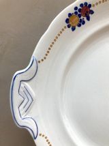 Plat en faïence à décor de fruits Villeroy et Boch