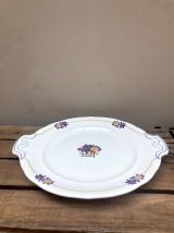 Plat en faïence à décor de fruits Villeroy et Boch