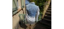 GILET JEAN SCHOOL RAG STYLE LEVIS VINTAGE 70 BLEU T 34-36 