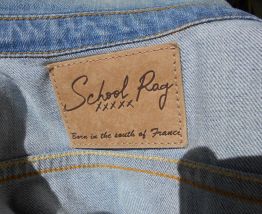 GILET JEAN SCHOOL RAG STYLE LEVIS VINTAGE 70 BLEU T 34-36 