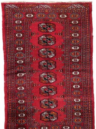 Tapis vintage Ouzbek Bukhara fait main, 1C955
