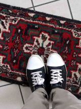 Tapis vintage Persan Hamadan fait main, 1C959