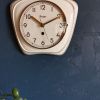 Horloge céramique vintage pendule silencieuse "Kieninger"