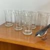 Set de 6 verres à eau en verre taillé vintage