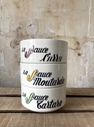 Bols Gien sauce curry, moutarde et tartare