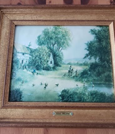 Tableau  Ecole Anglaise procédé Cadem