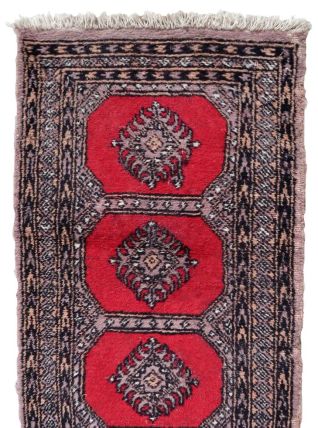 Tapis vintage Ouzbek Bukhara fait main, 1C963
