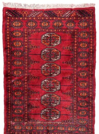 Tapis vintage Pakistanais Lahore fait main, 1C965