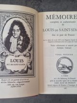 Mémoires de Saint Simon 20+2 tomes reliés cuir lettrage or 
