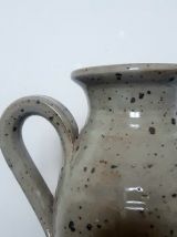Carafe en grès pyrité vintage 