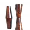 Paire de vases design en bois 