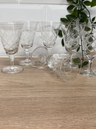 Set de 6 verres à vin blanc