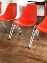 4 chaises DSS Charles Eames pour Vitra, Poppy Red