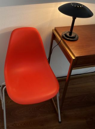 4 chaises DSS Charles Eames pour Vitra, Poppy Red
