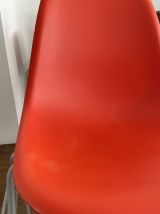 4 chaises DSS Charles Eames pour Vitra, Poppy Red
