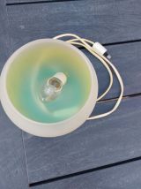 LAMPE D'AMBIANCE BOULE 1960 / 80. OPALINE GIVREE.VINTAGE