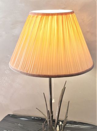 Lampe de Bureau en Marbre et Métal Plaqué Argent cigne Décor