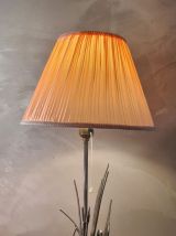 Lampe de Bureau en Marbre et Métal Plaqué Argent cigne Décor