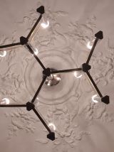 Grand Lustre Chandelier 70’s Space Age par Gaetano Sciolari 