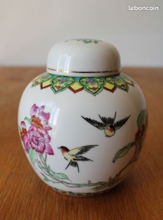 Authentique bonbonnière chinoise céramique années 60/70