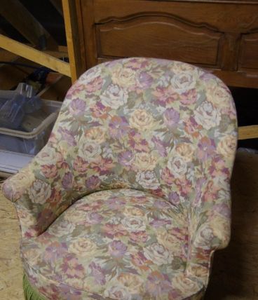 Salon et fauteuils Crapaud à franges