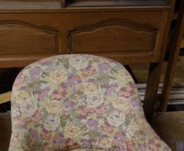 Salon et fauteuils Crapaud à franges