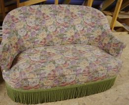 Salon et fauteuils Crapaud à franges