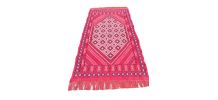  Kilim Margoum Tunsien Tapis en laine rouge tissé à la 